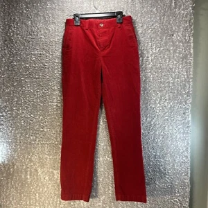 Vineyard Vines Girls 14 Corduroy Red Straight Pants Adjustable Waist Cotton - Picture 1 of 11