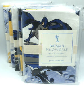Pottery Barn Kids Batman Cotton One (1) Standard Pillowcase NEW SEALED