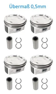 4x Pistons Oversize 0.5mm Chevrolet Aveo Cruze Orlando Trax LUV LUJ 1.4 Turbo NEW - Picture 1 of 1