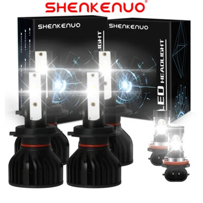 For BMW 328i xDrive 2009-2016 6X LED Headlight High/Low +Fog Lights Bulbs 6000K - Image 1 of 4