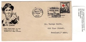 #702 American Red Cross 1931 First Day Cover - Clara Barton Hand-drawn Cachet - Picture 1 of 2