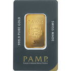 1 oz Gold Bar - PAMP Suisse - 999.9 Fine in Sealed Assay