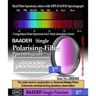 Baader 2" Single Polarization Filter # FPOL-2 2408342 - Image 1 of 2