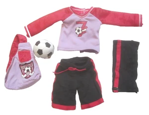 American Girl Hopscotch Hill Muñeca Gwen's Fútbol Conjunto Ropa de Repuesto - Imagen 1 de 5