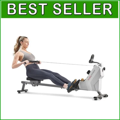 Quiet Magnetic Rowing Machine - Compact Home Rower with App Sync & Metrics - Image 1 of 4