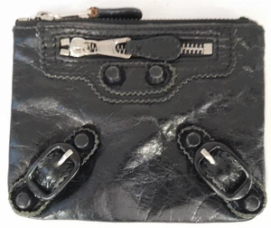 Balenciaga Paris Geldbörse schwarz Leder A8 G65 - Bild 1 von 12