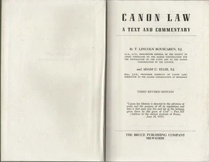 Canon Law A text And Commentary - T Lincoln Bouscaren, Adam C Ellis - Accepta... - Bild 1 von 1