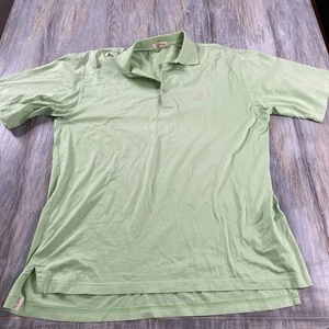 Vintage Peter Millar Summer Polo Shirt Mens Large Green Striped - Picture 1 of 3