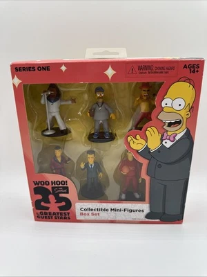 Simpsons 25th Anniversary 2.5" Figure Box Set Greatest Guest Stars 6-Pack - Image 1 of 4