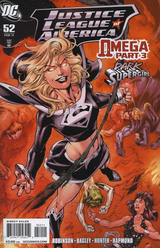 Justice League of America (2nd Series) #52 FN; DC | Dark Supergirl - w/Bag+Board - Image 1 of 1