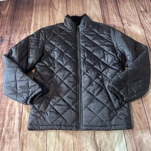 Weatherproof Vintage Men's Size M Velvet Black Quilted Sherpa Lined Jacket - Picture 1 of 12