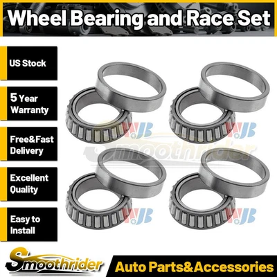 Juego de 4 cojinetes de rueda delantera y carreras WJB para Ford Bronco 1969-1994 1995 1996 Foto 1 de 4