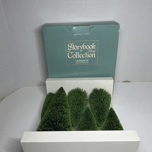 Dept 56 LANDSCAPE SET TREES of 6 Storybook Village in Box HTF (READ) - Picture 1 of 2