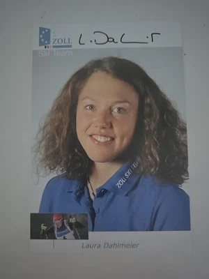 LAURA DAHLMEIER AUTOGRAMM ORIGINAL SIGNIERT AUTOGRAPH SIGNED AUTOGRAMMKARTE  - Bild 1 von 2