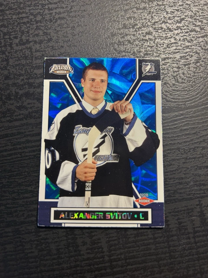 2002-03 Pacific Exclusive - Alexander Svitov #200 Blue /699 (RC) - Image 1 of 2