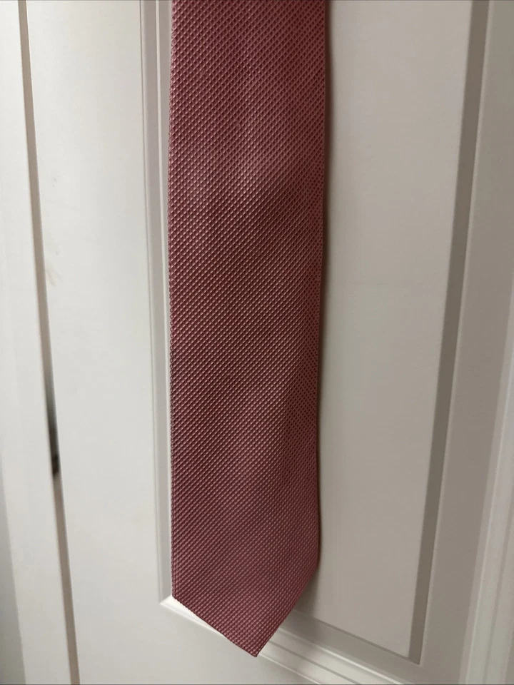 Corbata Rosa Corbata Anthony’s Hecha en Italia 100% Seda Foto 1 de 4