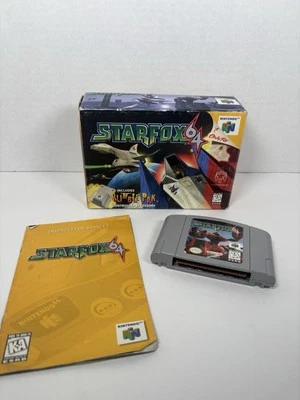 Nintendo 64 Star Fox 64 Rumble Pak Bundle Complete CIB No Insert Or Rumble Pak - Image 1 of 4