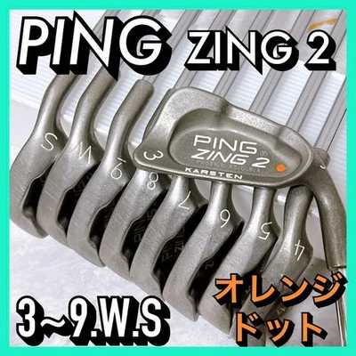 Hierro de golf PING ZING2 punto naranja para hombre 39W S - Imagen 1 de 4