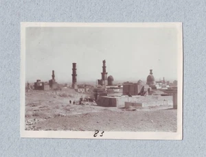 1930 City of Dead Cairo Necropolis Carafa Mosque ruins Minaret EGYPT Original Ph - Picture 1 of 2