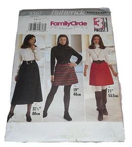 Faldas de costura rápida fácil para mujer Butterick Pattern 3567 talla 6 8 10 - Imagen 1 de 1