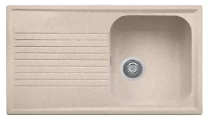 Lavello Cucina 1 Vasca Incasso eff. Fragranite Plados 86 cm Avena PL0861UG94 - Foto 1 di 2