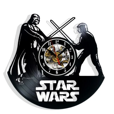Reloj de pared de vinilo Star Wars - Decoración retro - Acento único para el hogar - Regalo perfecto Foto 1 de 4