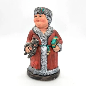 Christmas Russian Father Christmas Mother Artist Signed Figurine - Picture 1 of 8