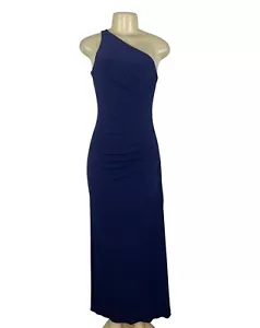 Laundry Damen One Shoulder Marineblau Maxikleid Elegant Abendkleid Größe 4 - Bild 1 von 10