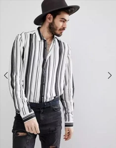 Men's Relaxed Dual Striped Shirt - Rare - Picture 1 of 3