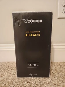 Zojirushi AH-EAE10BA Caraffa Sottovuoto in Vetro, 1,0 Litri, Nero - Foto 1 di 5