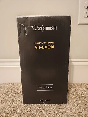 Jarra aspiradora de vidrio Zojirushi AH-EAE10BA, 1,0 litros, negra Foto 1 de 4