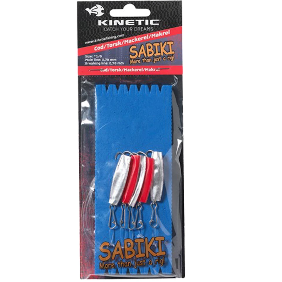 Sabiki Cod,Pollock,Mackerel Red/Silver Paternoster Vorfach Dorsch Makrele K07047 - Bild 1 von 1