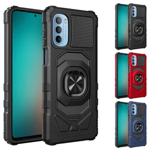 for Motorola Moto G Stylus 4G/LTE 2022 Case Robotic Ring Stand Cover+Prytool - Picture 1 of 12