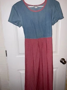 Gr. 8 KDK Designs, 100% Baumwolle Denim, 50% Polyester & 50% Viskose Karo. - Bild 1 von 5