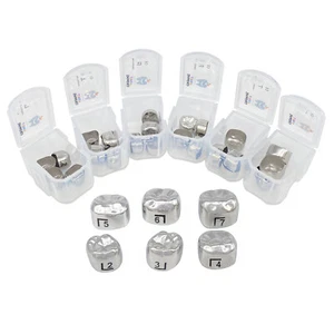 5 piezas coronas molares permanentes dentales corona temporal preformada para adultos SST - Imagen 1 de 14