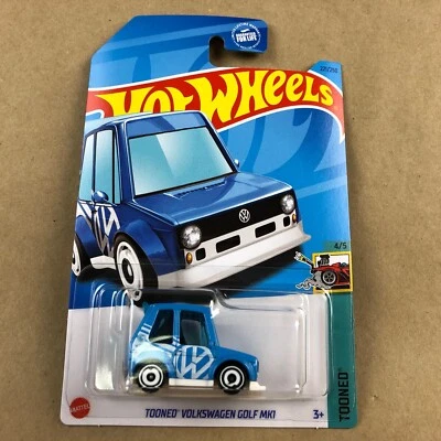 2023 Hot Wheels Treasure Hunt Tooned Volkswage Golf MK1 176/250 1:64 Diecast Car - Image 1 of 4