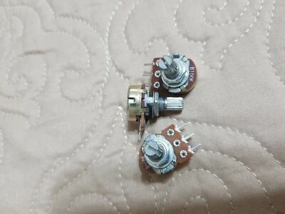 Lote x 3 Potenciómetro 100K ohm Lineal Cónico Rotatorio Potenciómetro Panel Pot B100K Foto 1 de 4