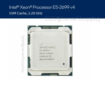 SR2JS Intel Xeon E5-2699v4 SR2JS 2.2GHz 22-Core FCLGA2011 145W Max Turbo 3.60GHz - Image 1 of 4