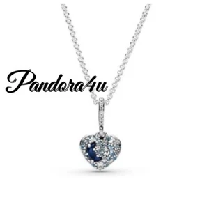 Pandora Necklace Sparkling Moon & Stars NeW With Tags PAN Gift BX - Picture 1 of 10