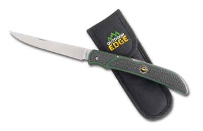 Outdoor Edge Fish & Bone Fillet Fishing Hunting Knife Klappmesser 440A ✔️01OE004
