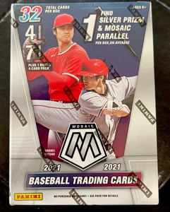 2021 Panini Mosaic Baseball New Factory Sealed 8 Pack Blaster Box with 32 Cards