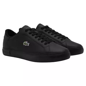 Lacoste Powercourt Trainers Black - Picture 1 of 7