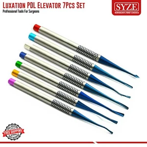 Dental PDL Luxierende Zahnextraktion Wurzel Aufzug Oralchirurgie Instrumente 7 Stück - Bild 1 von 4