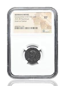 ROMAN EMPIRE. Constantine II, AD 337-340. Æ3, Campgates, NGC XF - Picture 1 of 2