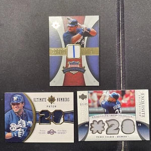 Prince Fielder 2006-07 Upper Deck Game Used Lot /35, /45, /75 - Picture 1 of 5