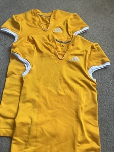 Adidas Techfit Primeknit Football Jersey Men’s Sz L Orange Compression Top - Picture 1 of 6