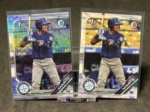 Papel refractor Bowman Chrome Rookie RC 2019 1st Mojo Noelvi Marte Reds - Imagen 1 de 2