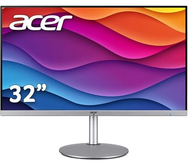ACER CBA32 FHD Quad HD 32" IPS LCD Monitor - Silver & Black - Image 1 of 2
