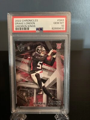 2022 CHRONICLES DRAKE LONDON GRIDIRON KINGS Psa 10 - Image 1 of 2