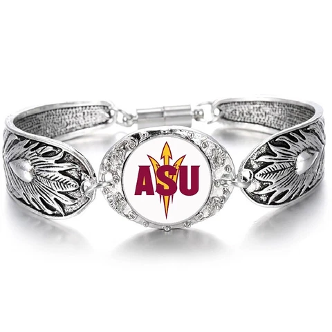 Arizona State Sun Devils Womens Sterling Silver Bracelet Jewelry Gift D3 Cover
